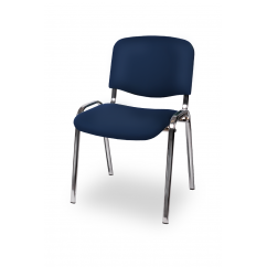 Konferenčná stolička ISO STANDARD CR T0202 modrý EKO-KOŽA
