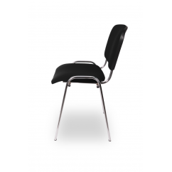 Konferenčná stolička ISO STANDARD CR T0111 čierna EKO-KOŽA