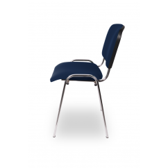 Konferenčná stolička ISO STANDARD CR T0202 modrý EKO-KOŽA