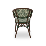Technoratanová stolička CAMILLO zelená