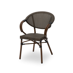 Technoratanová stolička CAMILLO hnedá