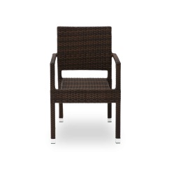 Technoratanová stolička LEONARDO hnedá