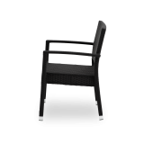 Technoratanová stolička LEONARDO čierna