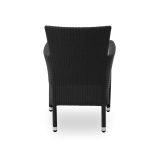 Technoratanová stolička LORENZO čierna