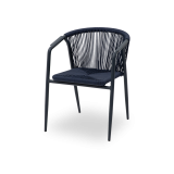Technoratanová stolička LUIGI modrá