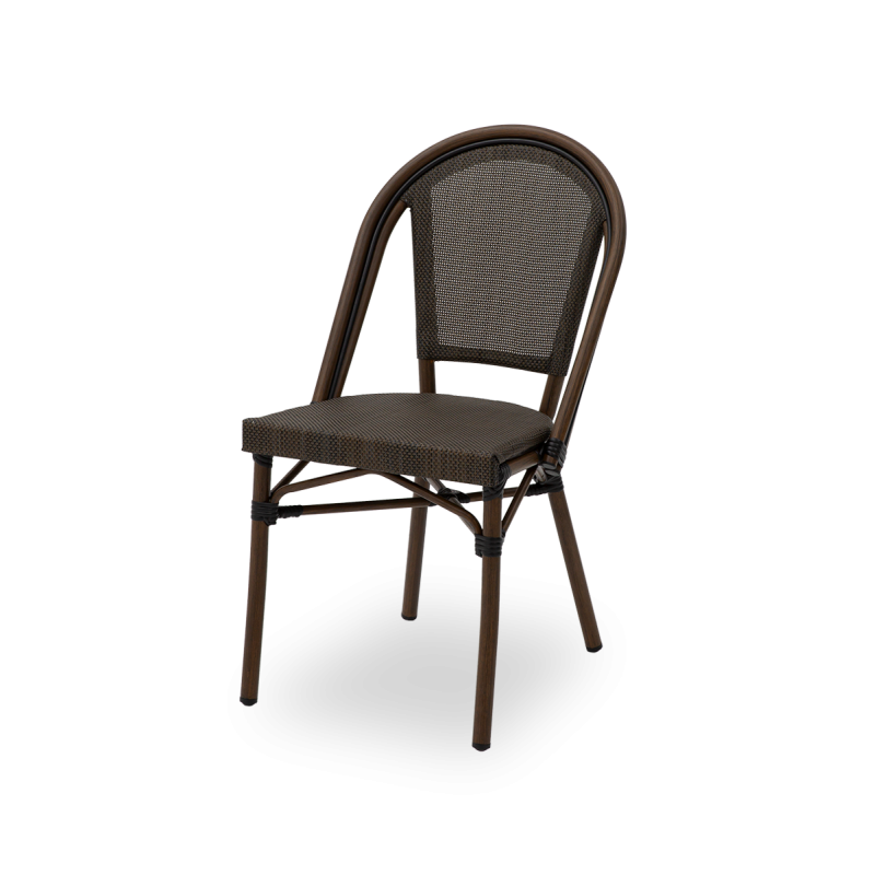 Technoratanová stolička MATTEO hnedá