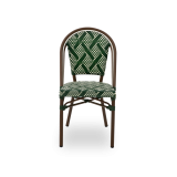 Technoratanová stolička MATTEO zelená
