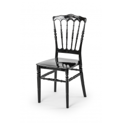Svadobná stolička CHIAVARI NAPOLEON čierna