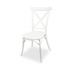 Svadobná stolička CROSS-BACK FIORINI Biela
