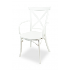 Svadobná stolička CROSS-BACK FIORINI GRAND Biela