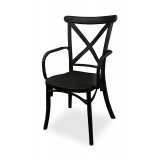 Svadobná stolička CROSS-BACK FIORINI GRAND Čierna