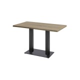 Bistro stôl ALEX DUO PLUS 120x68cm / 36mm Dub Tabac