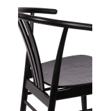 Drevená reštauračná stolička SCANDI čierna